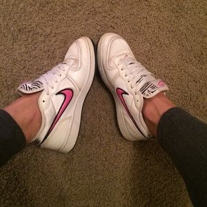 Zebra and pink Nike Air Sneakers