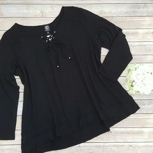 ✨SALE✨ Long Sleeve Lace-up Tunic