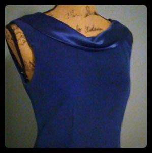 Jones New York Evening Dress Royal Dark Blue Gown