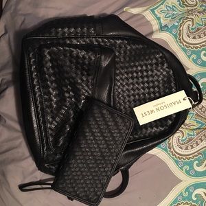 Backpack with matching wallet