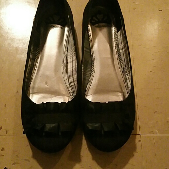Black slip on shoes