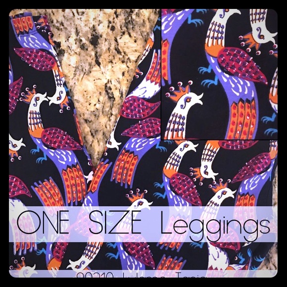 Lularoe rare embellished peacocks - NWT- HTF OS