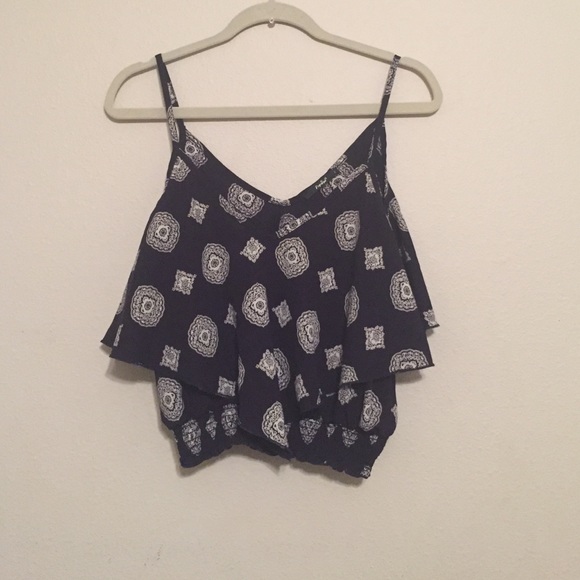 Patterned Crop Top