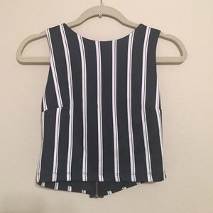 Forever 21 Striped Crop Top w/Tags