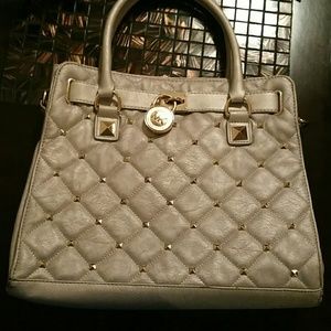 Michael Kors light grey purse