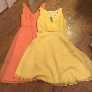 J. Crew 100% Silk J. Crew V Cut Dresses