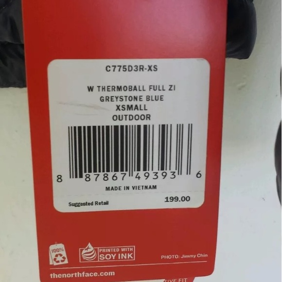 The northface thermoball greystone blue xs - Picture 3 of 3