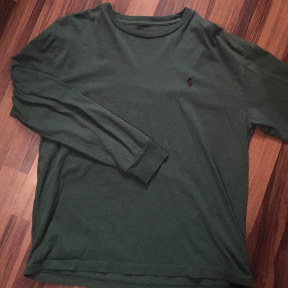 green polo long sleeve t-shirt