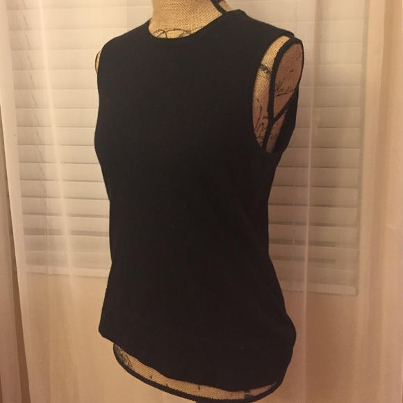 Black Cashmere Vest