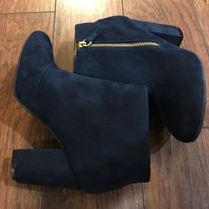 a.n.a navy blue booties