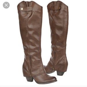 Fergalicious knee high heeled boots