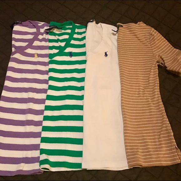 Bundle of (4) polo shirts