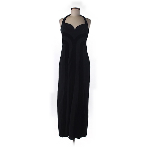 Niteline Della Roufogali black velvet formal gown