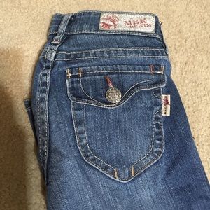 MEK medium wash, boot cut denim