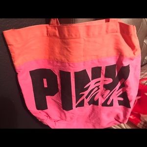 Pink beach bag