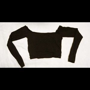 Off shoulder crop top