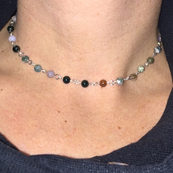 Green Jasper Choker