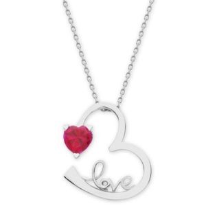 925 Silver Eternal Love Necklace With Zircon Stone