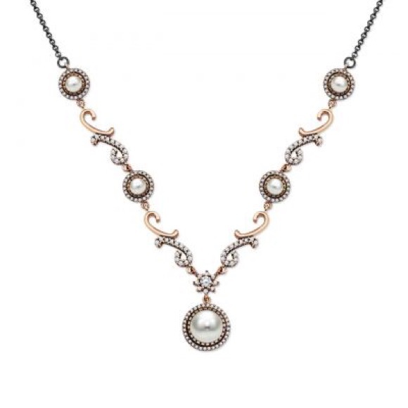 Turquoise and Zircon Stoned 925 Silver Necklace