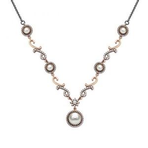 Turquoise and Zircon Stoned 925 Silver Necklace