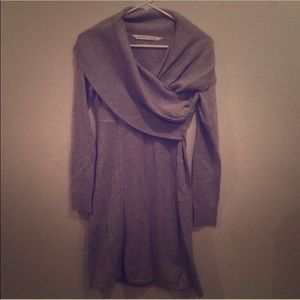 Athleta gray long sleeve cowl neck sochi dress