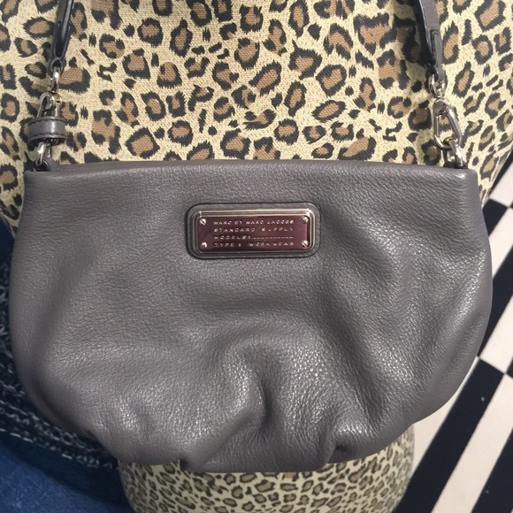 Marc Jacobs grey cross body with matching wallet.