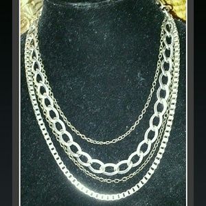 Multistrand Silver necklace