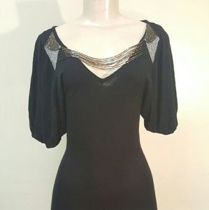 Bebe black fitted dress