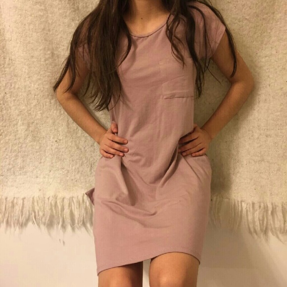 ❌SOLD!!!!!!❌  Pink Nude T-shirt Dress