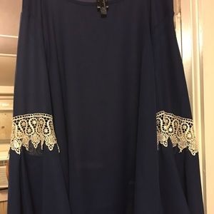 Navy blue dressy shirt