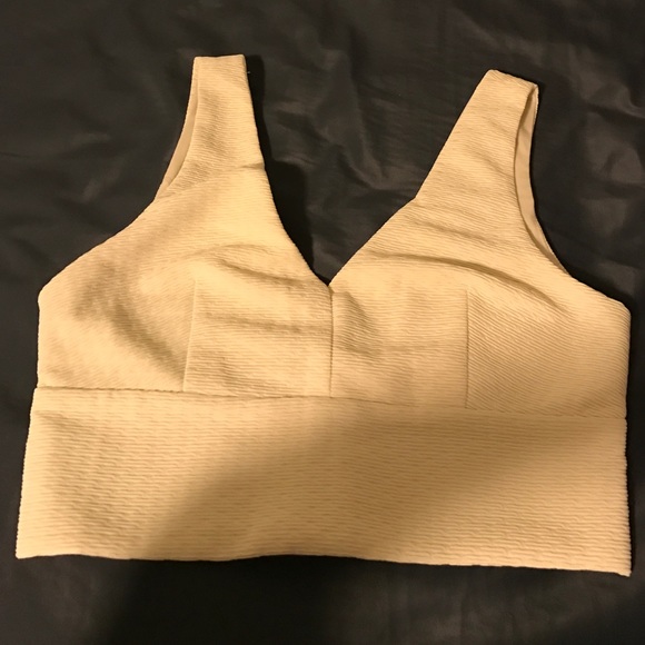 Cream Crop Top - Picture 1 of 2