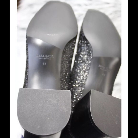 SOLD ✖️NWT ZARA Glitter Chelsea Ankle Boot Bootie - Picture 4 of 4