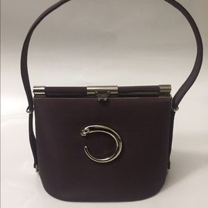 🎉SOLD!🎉$70 Fun purple purse satin cute clasp