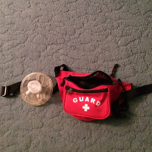A lifeguard hip pack