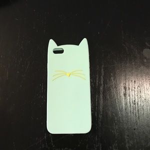 iPhone 6 Plus mint green cat ears phone case