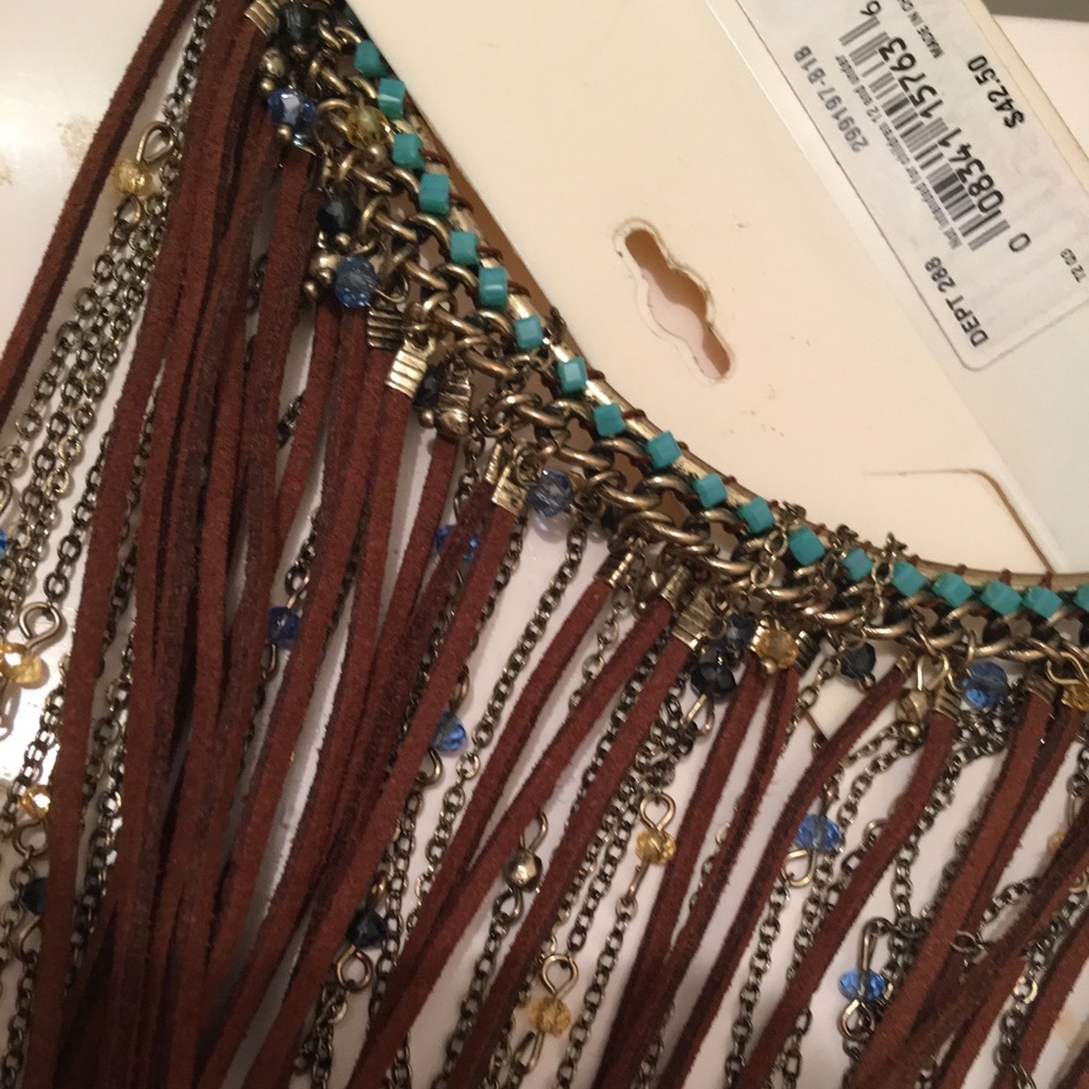Macy's GORG Fringe Necklace - Picture 4 of 4