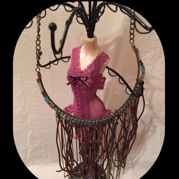 Macy's GORG Fringe Necklace - Picture 2 of 4