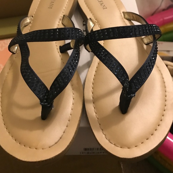 Alfani navy Sandals flats