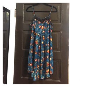 Xhilaration floral pattern dress, size medium