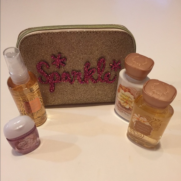 Bath & Body travel size Warm Vanilla sugar set
