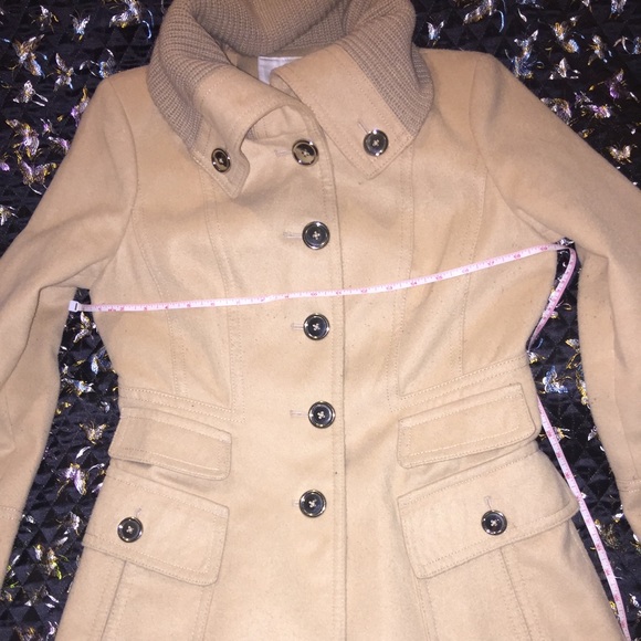 Jessica Simpson Peacoat Medium 6-8 Camel Beige