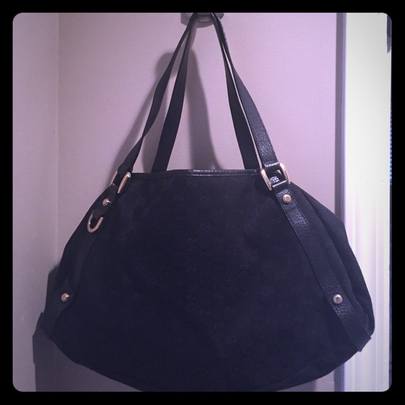 ❤❤ GUCCI monogram black ABBEY shoulder bag. ❤❤ - Picture 1 of 4