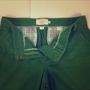 Sold- JCrew favorite fit emerald green chino pants