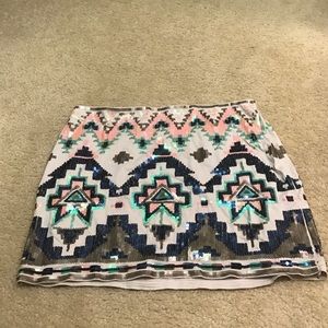 Colorful Sequin Skirt