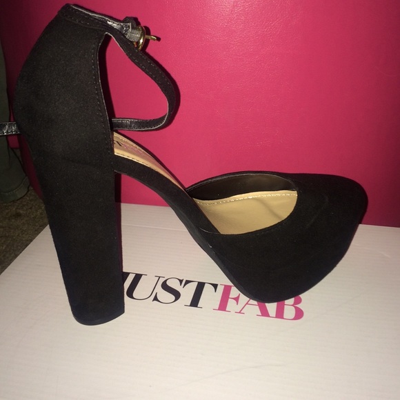 JUSTFAB Black Pumps Sz 8