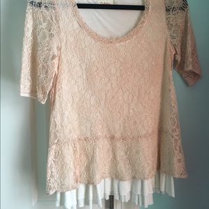 Anthropologie deletta lace blouse