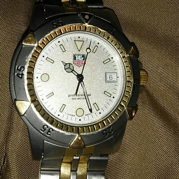 2 tone Authentic Tag Heuer watch stainless