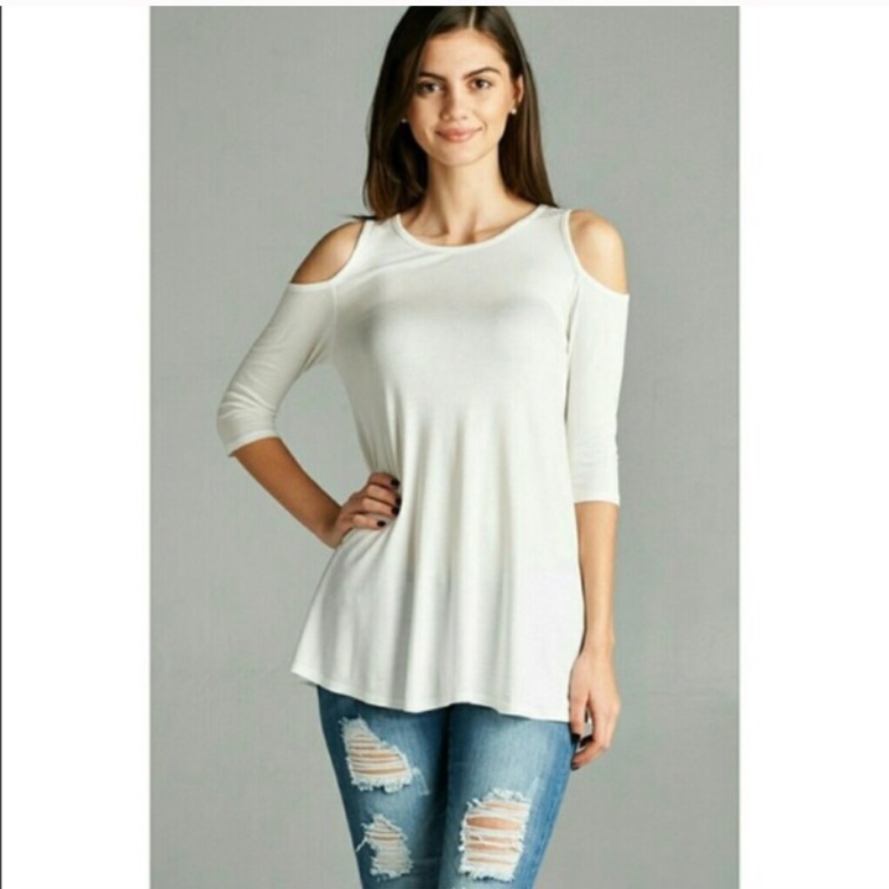 LAST ONE! (S) Blue Cutout Top - Picture 3 of 3