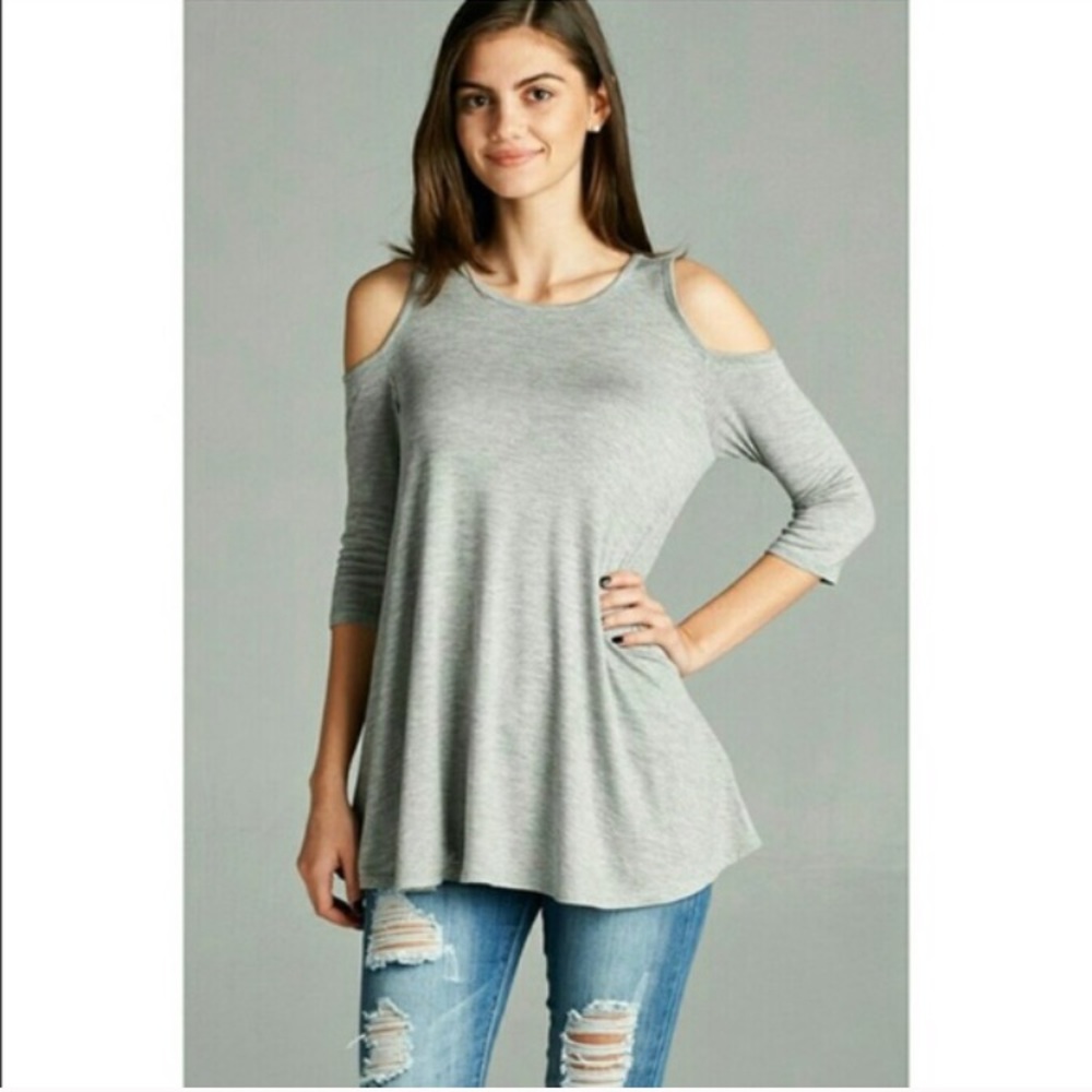 LAST ONE! (S) Blue Cutout Top - Picture 2 of 3