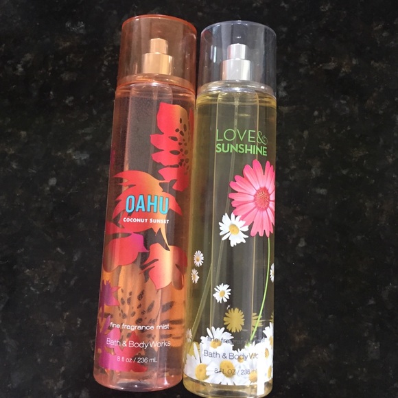 Bath & BodyWorks fine fragrance mists